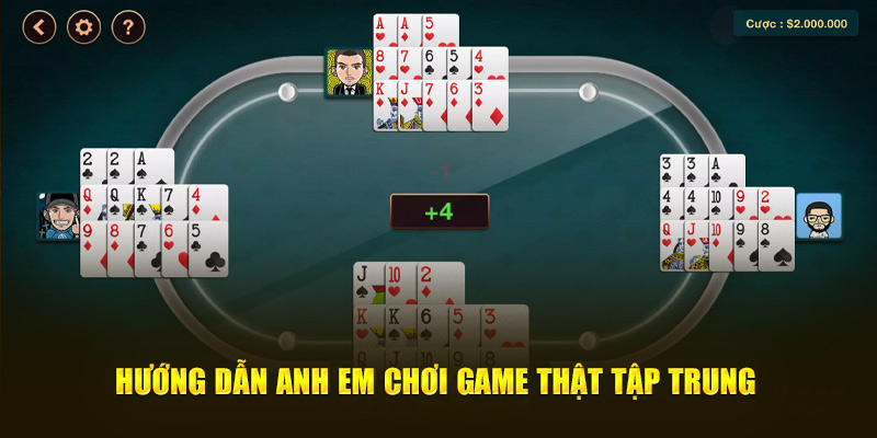 Hướng dẫn anh em đấu game thật tập trung